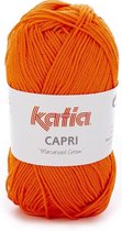 Katia Capri - kleur 143 Dieporanje - 50 gr. = 125 m. - 100% katoen