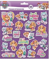 Nickelodeon Stickervel Paw Patrol 24 X 20 Cm Foam Paars 22 Stuks