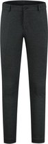 GENTS | Chino Heren | Jeans Heren slim miniruit grijs-groen 0127 Maat XL