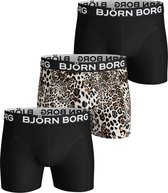 Björn Borg - 3-pack leo & zwart - maat S