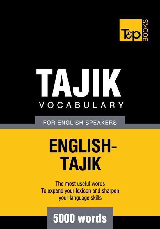 Tajik vocabulary for English speakers - 5000 words - cover