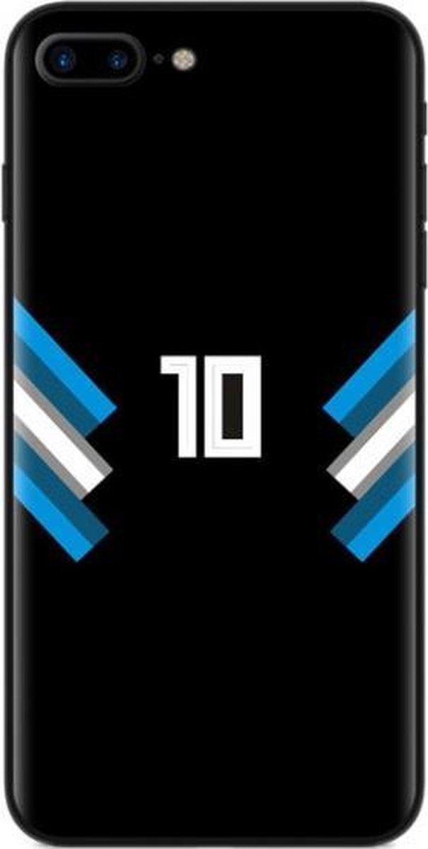 Telefoonhoesje - Back Cover - Geschikt Voor Apple IPhone Xs - Zwart En Blauw