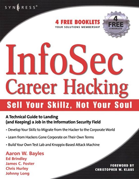 InfoSec Career Hacking: Sell Your Skillz, Not Your Soul - cover