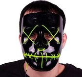 Witbaard Masker Purge Met Licht Spandex Zwart/groen Mt One-size