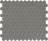 0,78m² -Mozaiek tegel London Hexagon Donker Grijs 2,3x2,6