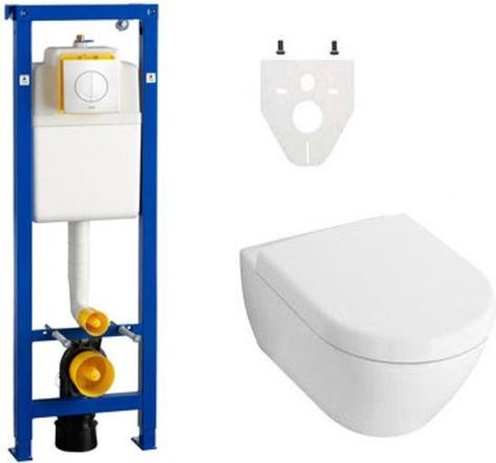 Foto: Villeroy en boch subway 2 0 directflush toiletset met wisa xs reservoir en argos bedieningsplaat softclose wit