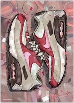 Poster - Nike Air Max Bacon - 70 X 50 Cm - Multicolor