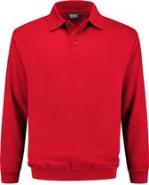 Indushirt polosweater biologisch katoen rood 4XL
