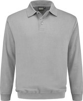 Indushirt polosweater biologisch katoen grijs M