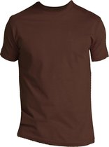 SOLS Heren Keizerlijke Zwaargewicht T-Shirt met korte mouwen (Chocolade)