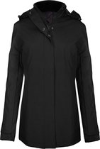 Kariban Dames/dames Parka-jas (Zwart)