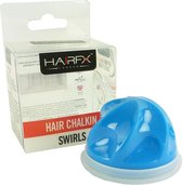 HairFX London Hair ChalkIn Swirls Haarkrijt kleur styling wasbaar Halal 5g - Jazzy Blue