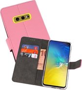 Booktype Telefoonhoesjes - Bookcase Hoesje - Wallet Case -  Geschikt voor Samsung Galaxy S10e - Roze