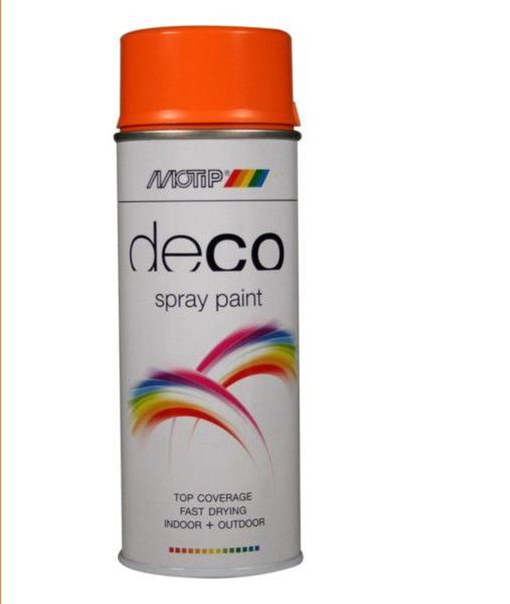 Motip deco alkyd hoogglans lak RAL 2003 pastel oranje (01677) - 400 ml.