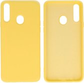 Wicked Narwal | 2.0mm Dikke Fashion Color TPU Hoesje Samsung Samsung Galaxy A20s Geel