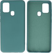 Wicked Narwal | 2.0mm Dikke Fashion Color TPU Hoesje Samsung Samsung Galaxy A21s Donker Groen