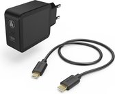 Hama Oplaadset, USB-C, PD/Qualcomm®, USB-A, 18W, USB-C-kabel, 1,5 m, zwart
