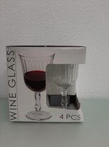 Set met 4 wijnglazen