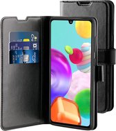BeHello Samsung Galaxy A41 Hoesje - Gel Wallet Case Met Ruimte Voor 3 Pasjes Zwart