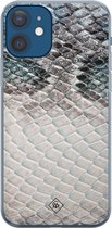 iPhone 12 hoesje siliconen - Oh my snake | Apple iPhone 12 case | TPU backcover transparant