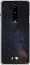 OnePlus 8 Pro Hoesje Transparant TPU Case - Dark Space #ffffff