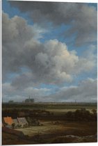 Acrylglas - Oude meesters - Gezicht op Haarlem, Jacob Isaacksz van Ruisdael - 60x90cm Foto op Acrylglas (Met Ophangsysteem)