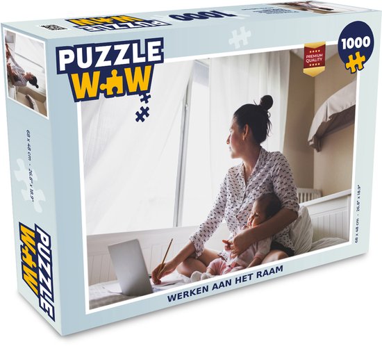Puzzel 1000 stukjes volwassenen Moeder en Kind 1000 stukjes - Werken aan  het raam -... | bol.com