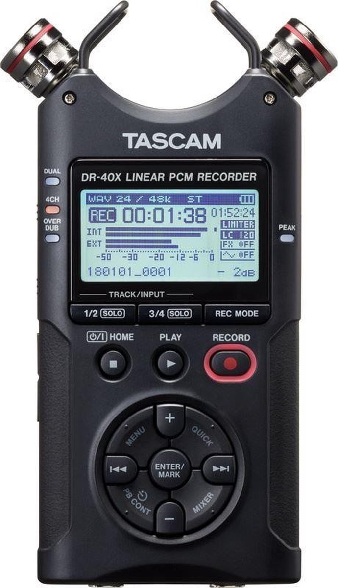 Tascam DR-40X - Handheld recorder en USB audio interface - Tascam