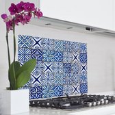 Crearreda - Achterwand Keukensticker – Azulejos Blauw - 65 x 47 cm
