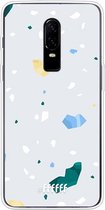 OnePlus 6 Hoesje Transparant TPU Case - Terrazzo N°2 #ffffff
