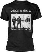 Blitz Heren Tshirt -M- All Out Attack Zwart