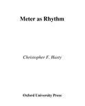 Meter As Rhythm