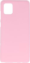 Hoesje Geschikt voor de Samsung Galaxy Note 10 Lite - Backcover Color Telefoonhoesje - Roze