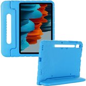 Cazy Kids-proof draagbare tablethoesje Geschikt voor Samsung Galaxy Tab S7 - blauw