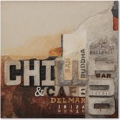 Schilderij - Chill & Cafe San Buddha, 1 deel