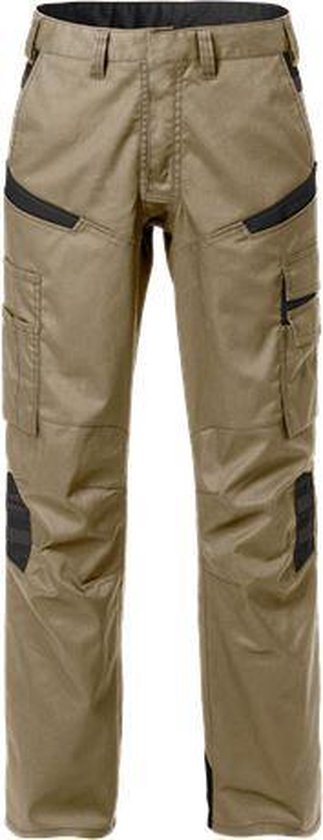 Fristads Broek Dames 2554 Stfp - Khaki/Zwart - 36