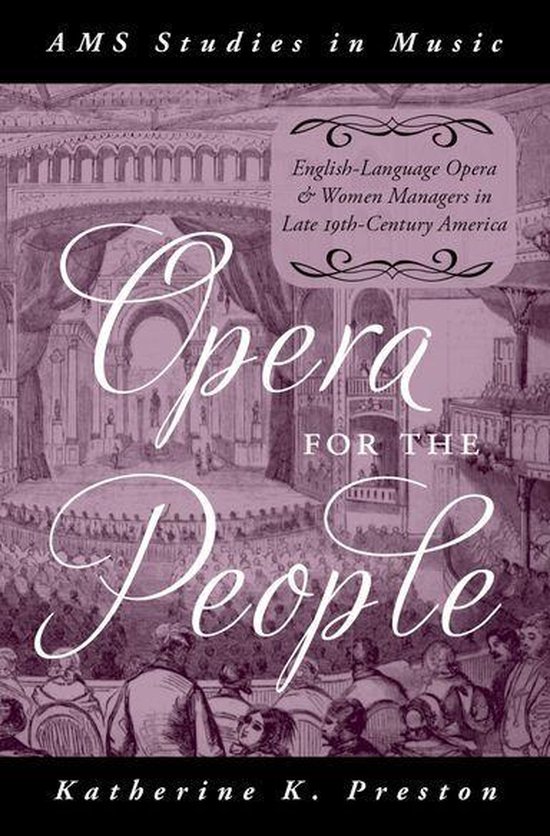 AMS Studies in Music - Opera for the People - cover
