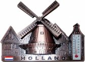 Magneet Dorpstafereel Thermometer Holland Koper - Souvenir