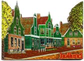 Magneet 2D MDF Compilatie Dorpstafereel - Souvenir