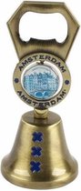 Tafelbel Met Opener Brons Amsterdam - Souvenir