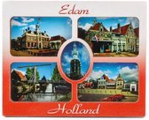 Magneet 2D MDF 4 Foto's Edam - Souvenir