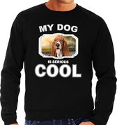 Basset honden trui / sweater my dog is serious cool zwart - heren - Basset liefhebber cadeau sweaters M
