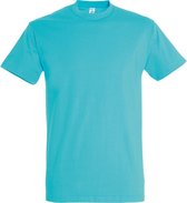 SOLS Heren Keizerlijke Zwaargewicht T-Shirt met korte mouwen (Blauw Atol)