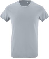 SOLS Heren Regent Slim Fit T-Shirt met korte mouwen (Puur Grijs)