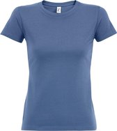 SOLS Dames/dames Imperial Heavy Short Sleeve T-Shirt (Blauw)