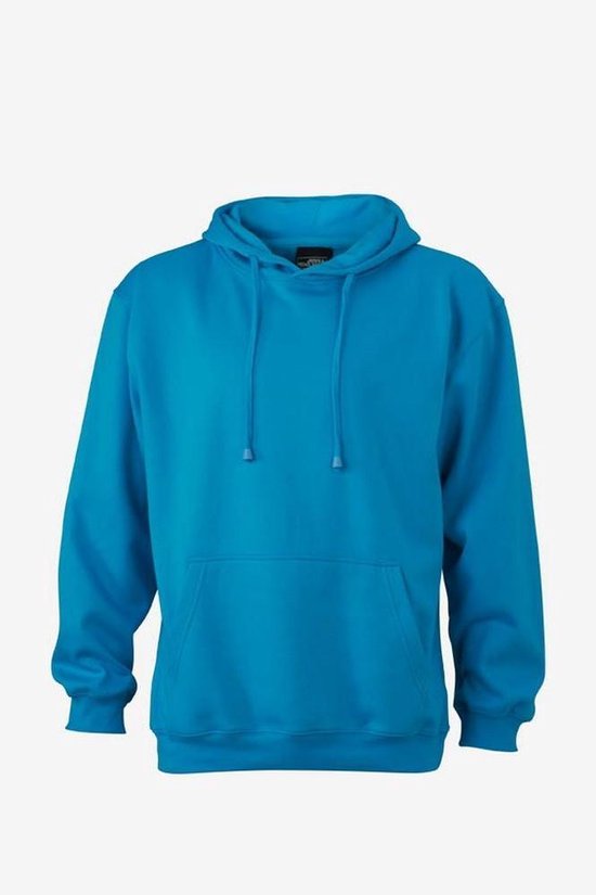 Sweat à capuche unisexe James and Nicholson (Turquoise)