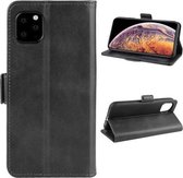 geschikt voor Apple iPhone 12 Pro Max bookcase zwart leer - 6.7 inch