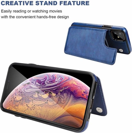 Étui Portefeuille ShieldCase iPhone 12 Mini - 5,4 pouces - Bleu