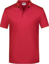 Polo Basis James And Nicholson hommes (rouge)