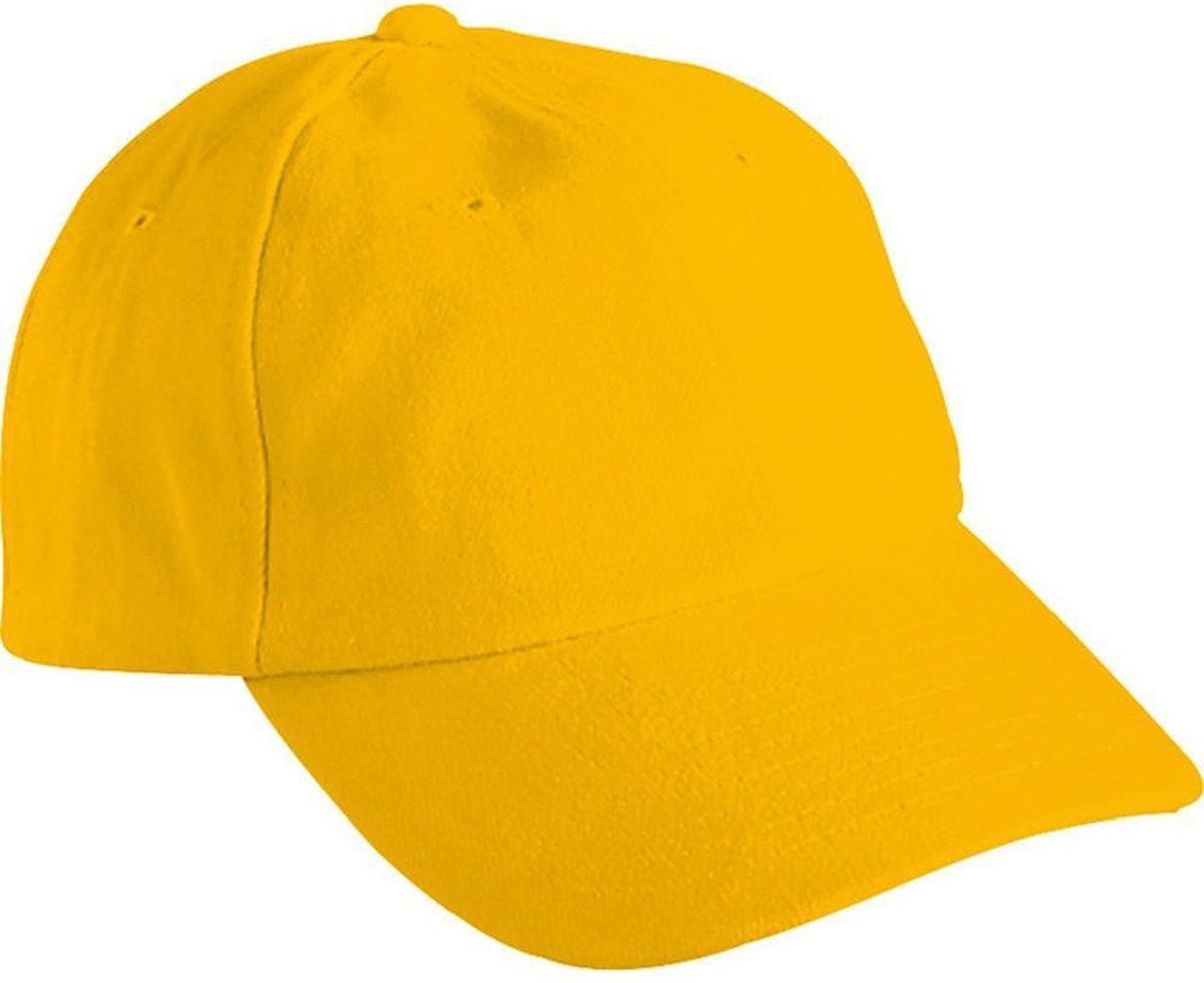 Myrtle Beach Volwassenen Unisex 6 Panel Raver Cap (Goudgeel)